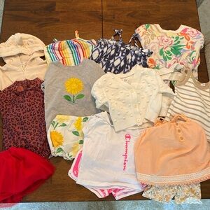 Lot of 11 baby girl outfits in 18-24 from gap, primary and more